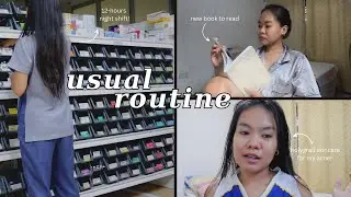 Vlog: HOW I SPEND MY DAY AS A HOSPITAL PHARMACIST ON A NIGHT SHIFT + SKINCARE ROUTINE