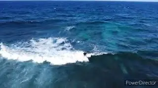 Surfing at Urirama Aruba.
