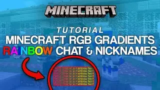 How to Write Minecraft Rainbow Text (RGB Gradient Chat & Nicknames Tutorial)
