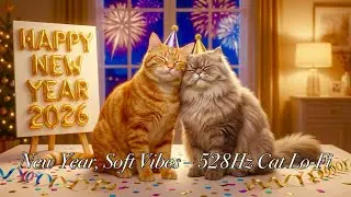 【Lo-Fi Relax/Sleep Music】New Year, Soft Vibes &ndash; 528Hz Cat Lo-Fi