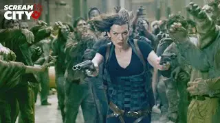 Zombies Storm the Roof | Resident Evil Afterlife (Milla Jovovich, Boris Kodjoe)