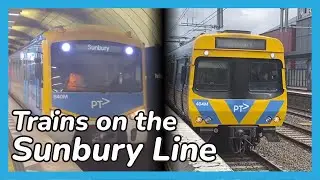Trains on the Sunbury Line - Before Metro Tunnel Opening