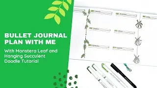 How To Draw House Plants and Succulents in Your Bullet Journal | Bullet Journal Ideas