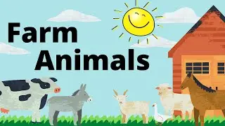 Farm Animals Names | Learn Animals On The Farm ESL Vocabulary | Singular & Plural