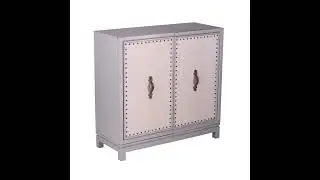Southern Enterprises Pembright Gray Accent Cabinet - The Classy Home