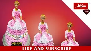 Amazing Barbie Doll cake for kids birthday # Kids cake  design # Nayan cakes # Nayan bakery