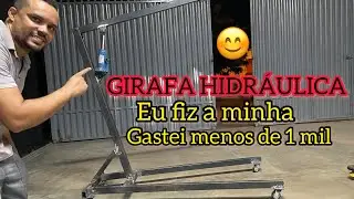 COMO FAZER UMA GIRAFA HIDRÁULICA GASTANDO POUCO DINHEIRO!