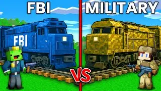 Mikey FBI vs JJ MILITARY Train Battle in Minecraft - Maizen