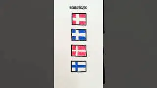 Same flags | similar flags | Norway, Iceland, Denmark, Finland #finland #norway #iceland #sameflags