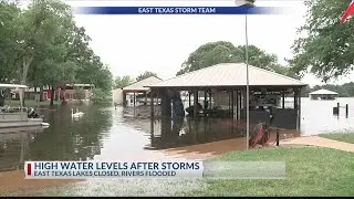 East Texas lakes and rivers are full and near flooding