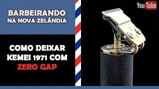 Kemei 1971 como deixar a máquina de acabamento com zero gapped