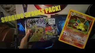 I GOT MY BASE SET CHARIZARD GRADED!!! (And open surging sparks packs)