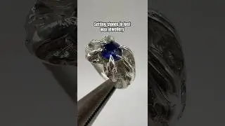 How to Set Stones In Jewellery After Casting Using The Lost Wax Method. #lostwax #handmadejewellery