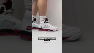 Jordan 5 &ldquo;Fire Red&rdquo; On Feet🔥