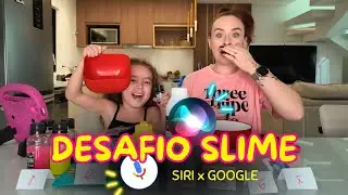 DESAFIO DA SLIME - SIRI x GOOGLE | Quem venceu?