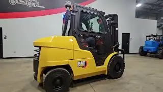 2017 CATERPILLAR DP45N 10,000 LBS PNEUMATIC DIESEL FORKLIFT STK 16667