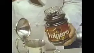Folgers instant coffee ad from 1986