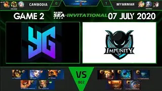 YANGON GALACTICOS VS IMPUNITY KH [GAME 2] 07 JULY 2020 [GROUP B] | RAZER SEA-INVITATIONAL 2020