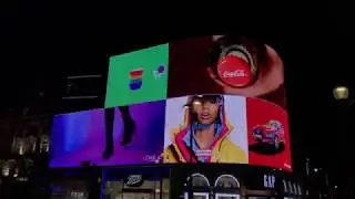 The New London Piccadilly Lights, Europe's Largest LED Wall. Piccadilly Circus London 4K