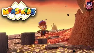 Elephants VS Rhinos | MonsiKids (7- Minute Cartoon for Kids!)