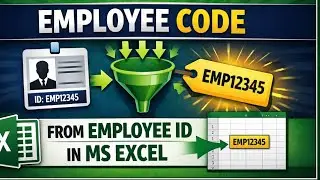 How to Extract Employee Code From Employee ID in MS Excel 