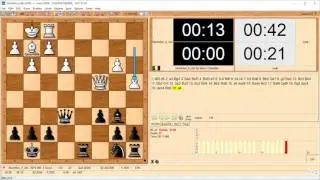 Chess - Stockfish 8 (rook/knight odds) vs. Matthew Doucette (2m12s) (1-0) - LOST ON TIME!!!