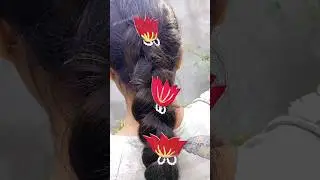Diy Hair Pin from carbord 🌹#festivalspecial #prachidiystudio #hairaccessory #weedingspecial