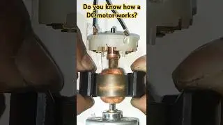 How a DC motor work #dcmotor #12volts #work