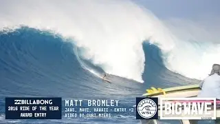 Matt Bromley at  Jaws 2 - 2016 Billabong Ride of the Year Entry - WSL Big Wave Awards