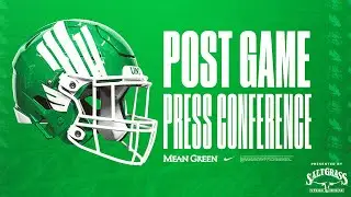 Postgame Press Conference | UNT vs. Temple