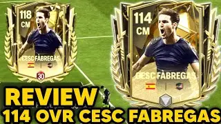 FC Mobile 114 OVR CESC Fabregas Review | FC Mobile Prime Icons Fabregas Player Review  
