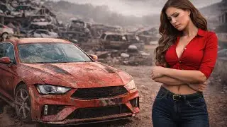 Full Rebuild ASMR Car Restoration of Yellow Chevrolet Corvette Stingray C2 1965