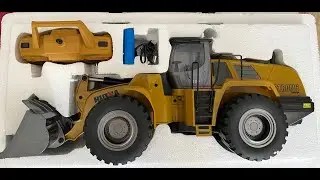Unboxing Huina 1583 Metal RC Bulldozer loader