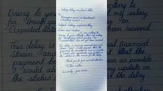 salary delay complaint letter 💌 ll #shortsfeed #shorts