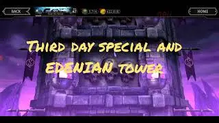 MK MOBILE |New Edenian Tower|  Last day Free reward |Tower equipment pack| Tower equipments.