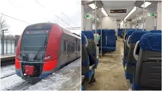 Обзор салона Электропоезда ЭС2Г 131 