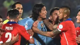 Tabarez fumes over Cavani red card