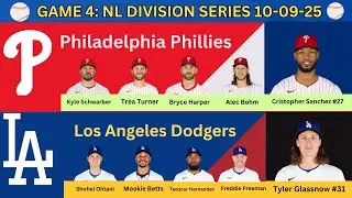 NLDS GAME 4: Philadelphia Phillies @ Los Angeles Dodgers (10-09-25) #dodgers #phillies