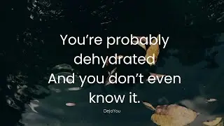 What Dehydration Does to Your Body (Most People Ignore These Signs)