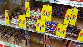 Huge Dollar Tree 🌲Name Brand Chocolates & Candies Reese's Snickers Hershey's 🌳 ASMR Shopping Sounds