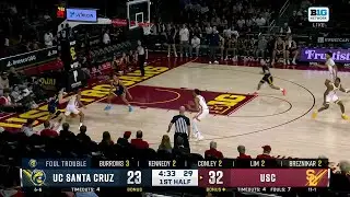 Jordan Marsh STEAL Chad Baker-Mazara TRIPLE va. UC Santa Cruz | USC Basketball