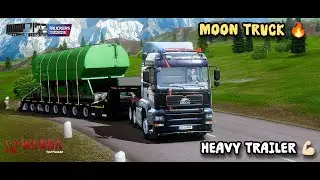 Moon Truck 🔥 Heavy Trailer Power Test | Scenic Drive 🚛💪 | Truck Simulator
