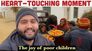 Heart-touching moment | The joy of poor children