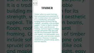 Timber Meaning - what is Timber and it's uses in Construction #timber #timber #woodcraft #plywood