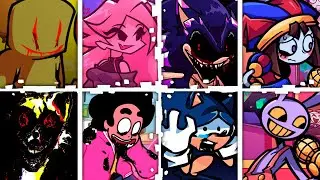 CELEBRATION but Every Turn a Different Character Sings 🎶⚡ (FNF Analog Funkin' )