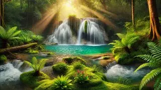 🌿Tranquil Lakeside Piano: Morning Birds & Flowing Water for Zen🎶#morningbirds #flowingwatersounds