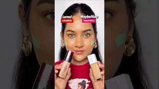 Loreal infallible vs Maybelline superstay foundation wear test | Foundation review | Long lasting