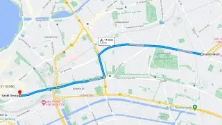 Radtour: Sievekingsallee, Burgstr, Borgfelder Str, Berlinertordamm, Beim Strohhause, Adenauerallee