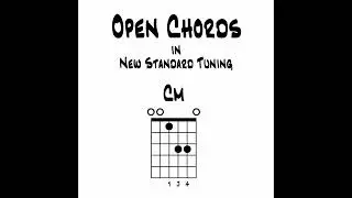 An Open C Minor Chord in New Standard Tuning