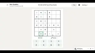 LinkedIn Mini Sudoku Answer Today #139 Two X Five #sudoku